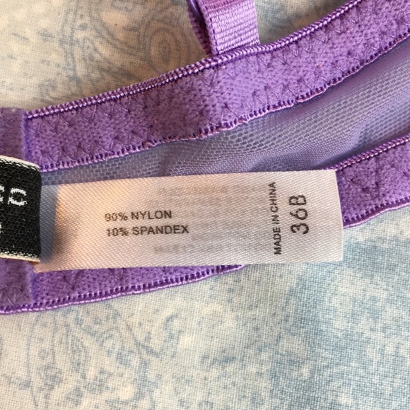 Donna L’Oren Gold Label Purple Lace Bra, 36B - Picture 9 of 9